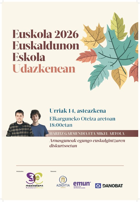 Euskola: 'Arnasguneak egungo euskalgintzaren diskurtsoetan'