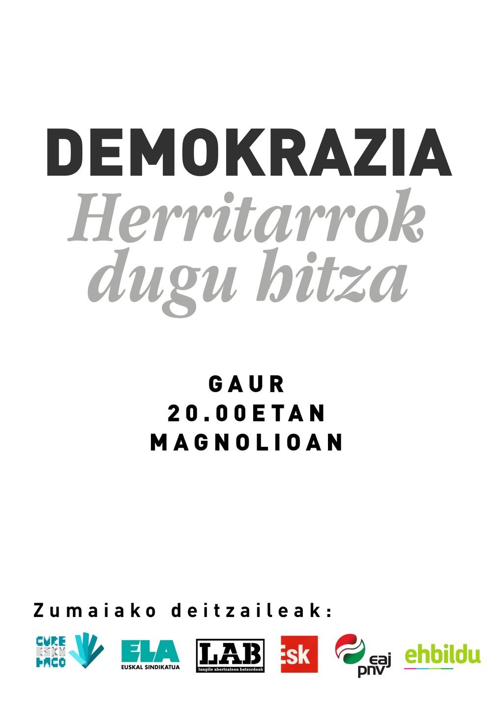 Kontzentrazio-deia egin dute Kataluniako gertakariak direla eta
