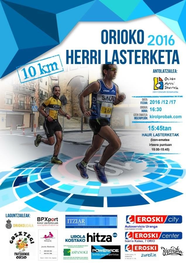 ORIOKO HERRI LASTERKETA 2016