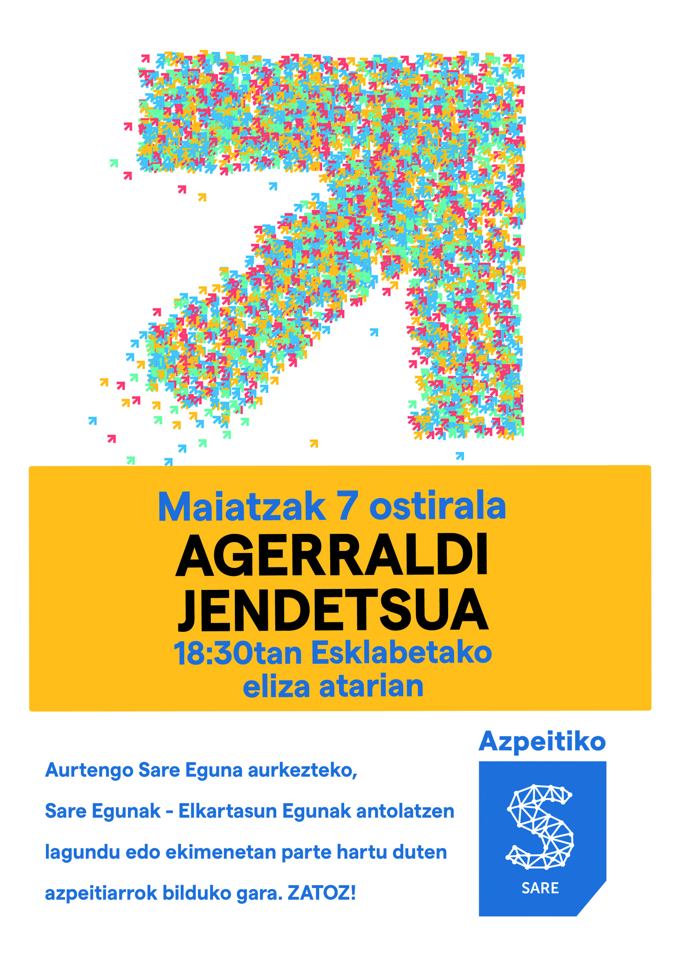 Ostiralerako agerraldi jendetsua eta larunbaterako Erlo-Xoxote igoera antolatu ditu Azpeitiko Sarek