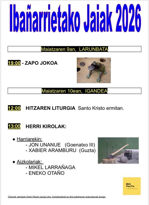 Ibañarrietako jaiak