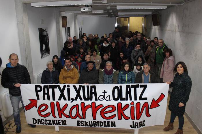 Olatz, Patxi eta Xua Euskal Herriratzeko eskatu dute Orion