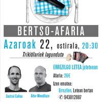 San Martin jaiak Errezilen: bertso afaria