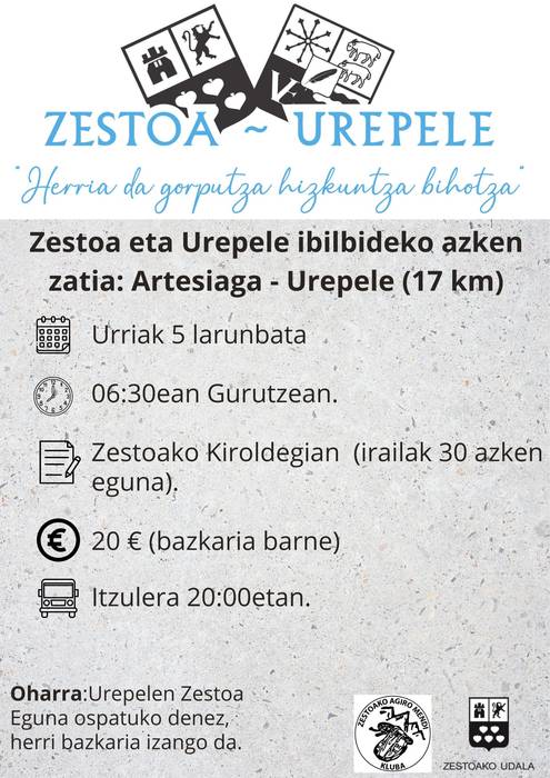 Artesiagatik Urepelera ibilaldia