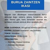 Tailerra: 'Neguan zeure burua zaintzen ikasi'