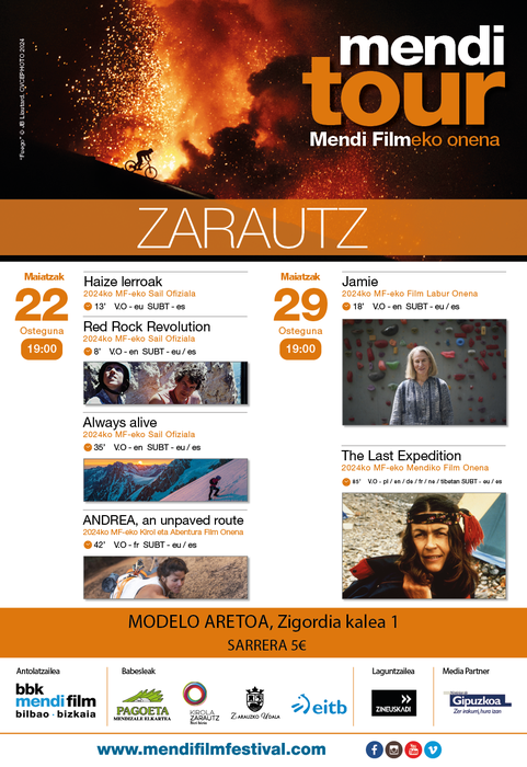 Zinema: Mendi Tour emanaldia