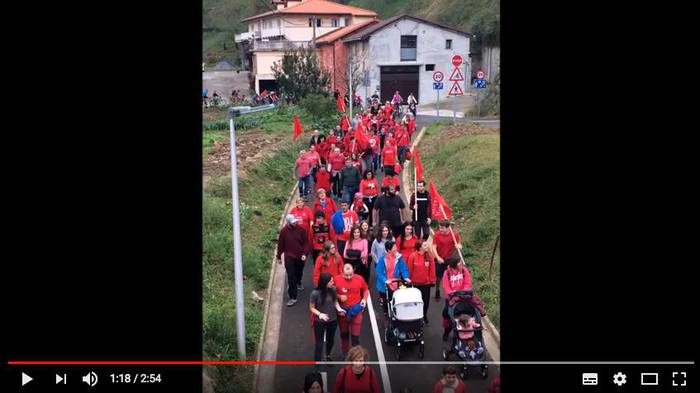 Zestoa eta Zumaia arteko bidegorriaren aldeko martxaren bideoa argitaratu dute