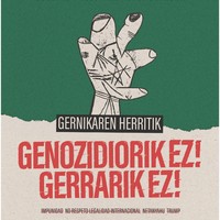 Elkarretaratzea: 'Gernikaren herritik, genozidiorik ez! Gerrarik ez!'
