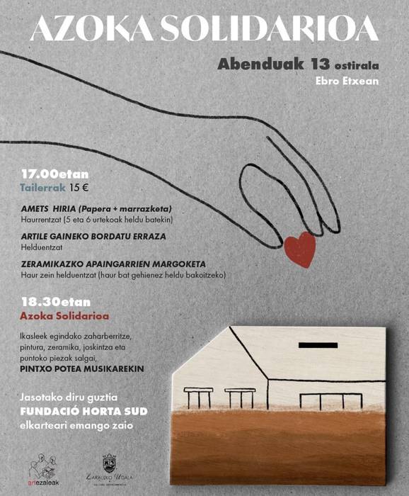 AZOKA, TAILER ETA PINTXO POTE SOLIDARIOA . ARTEZALEAK VALENTZIAREKIN