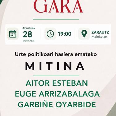 Ekitaldia: EAJren ekitaldi politikoa