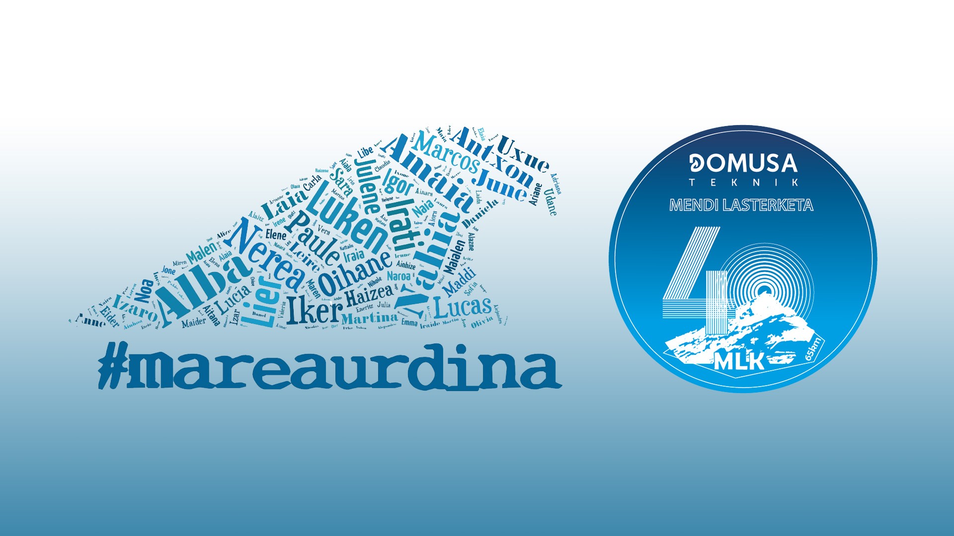 Domusa Teknik 40 MLK Mendi Lasterketa urdina izango da