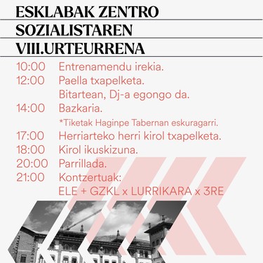 Urteurrena: Esklabak Zentro Sozialistaren VIII. urteurrena