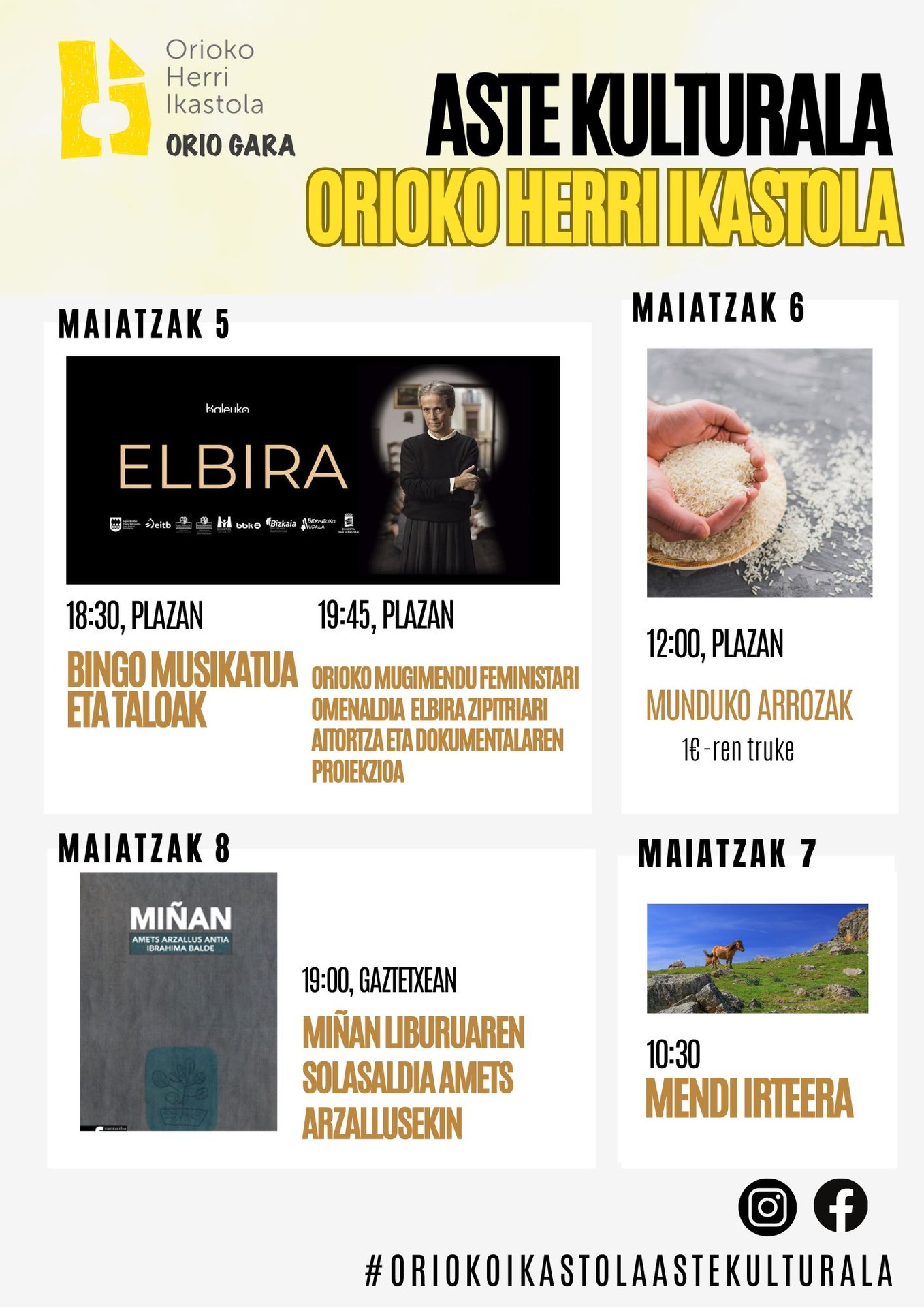 Orioko Herri Ikastolako Aste Kulturala