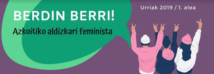 Hezkidetza foroko kideek 'Berdin berri!' aldizkari feminista jasoko dute hilero