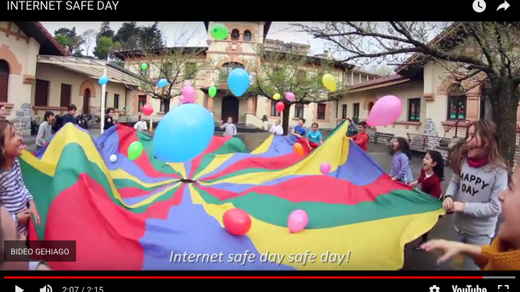 HARA! Floreagako bideo bat, Safer Internet Day lehiaketaren finalean