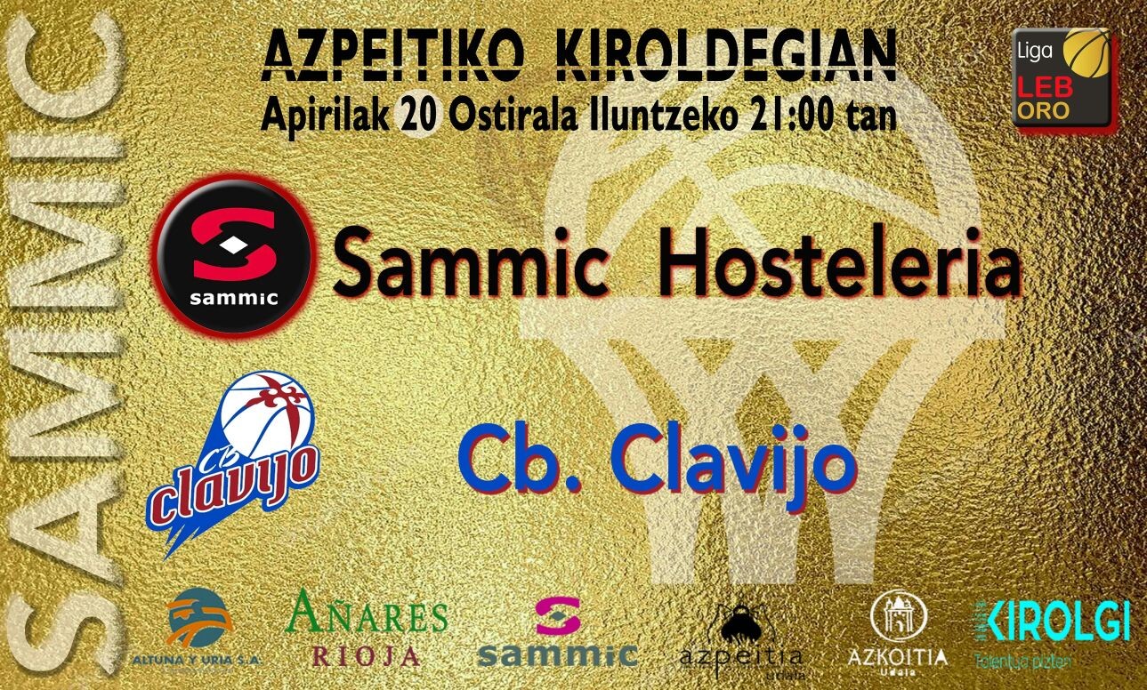 Ostiralean Sammic - Clavijo partida ikusteko sarrerak zozkatuko ditu Maxixatzenek