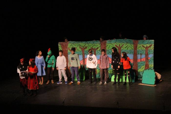 Gaztetxoei zuzendutako antzerki emanaldia eskaini dute Bermeoko ikasleek