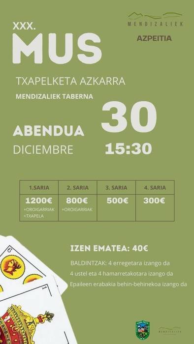 XXX. Mus Txapelketa Azkarra