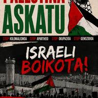 Elkarretaratzea: 'Palestina askatu. Israeli boikota!'
