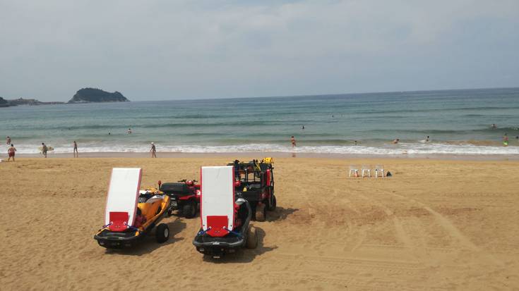 Gurutze Gorriko sorosleek 714 osasun laguntza eta 96 erreskate egin dituzte hondartzan