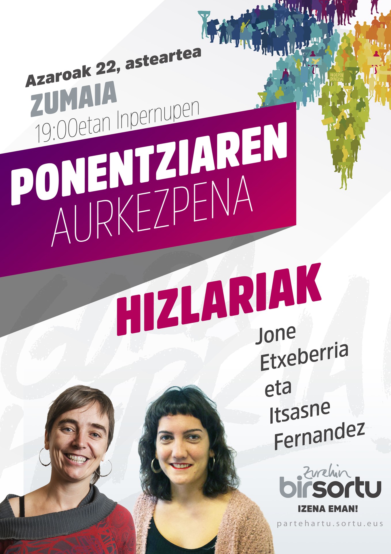 Zohardia ponentziaren aurkezpena
