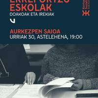 Errefortzu eskolen aurkezpen saioa