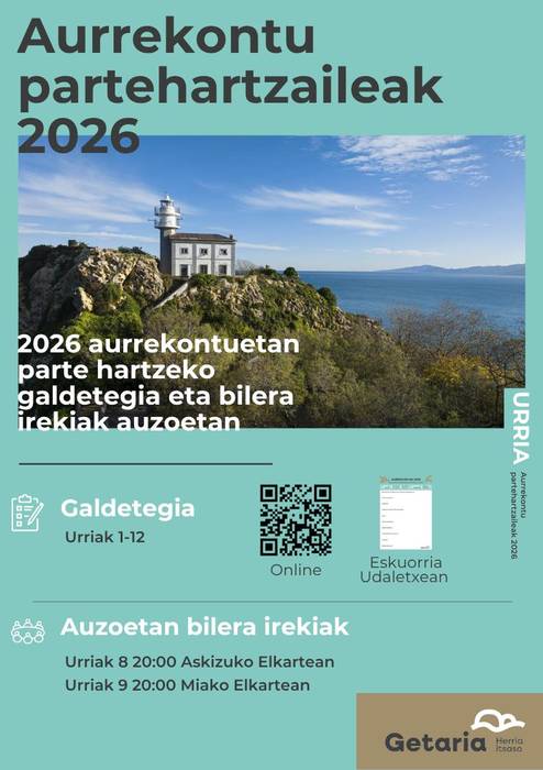 Bilera irekia: udal aurrekontuak