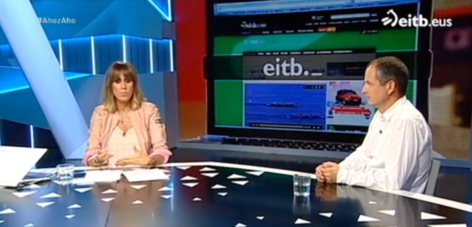 Josu Waliño ETB1eko 'Ahoz aho' saioan izan da