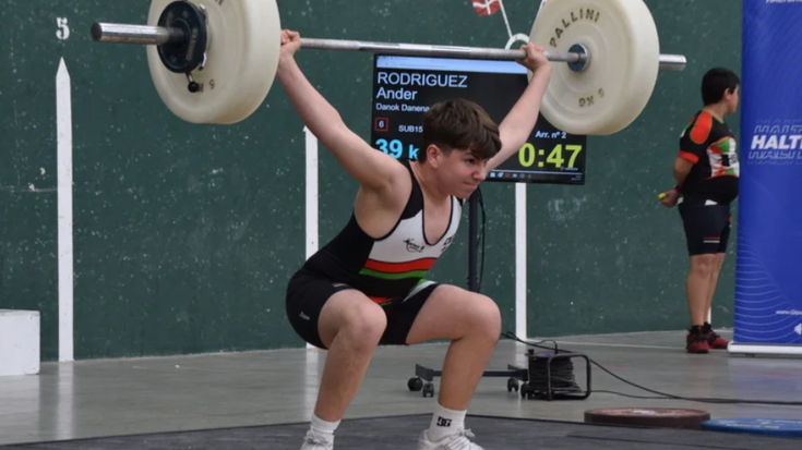 Txapelketa: Gipuzkoako 15 eta 17 urtez azpikoen halterofilia txapelketa