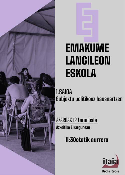 Emakume Langileen Eskolako saioa