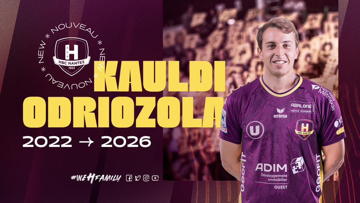 Kauldi Odriozola eskubaloi jokalari zumaiarrak HBC Nantes taldean jokatuko du