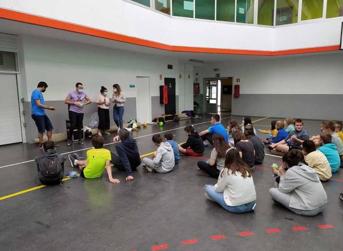 Zumaiako, Zarauzko eta Orioko bertso-eskolek topaketa izan zen atzo