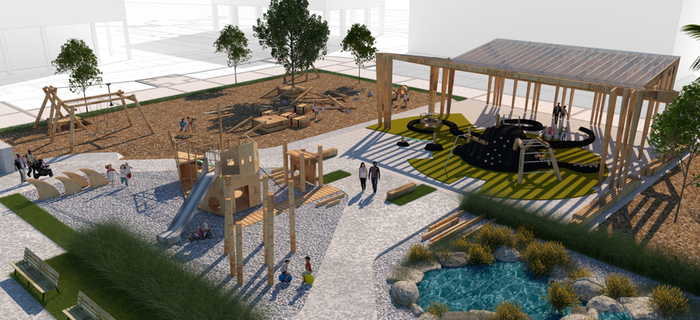 Marianton haur parkea erabilera anitzeko eremu bilakatuko duen obra lizitatu du udalak