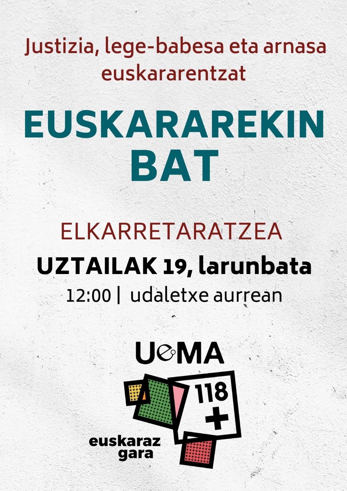 Euskararekin bat, elkarretaratzea