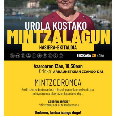 Mintzalagun egitasmoaren hasiera ekitaldia