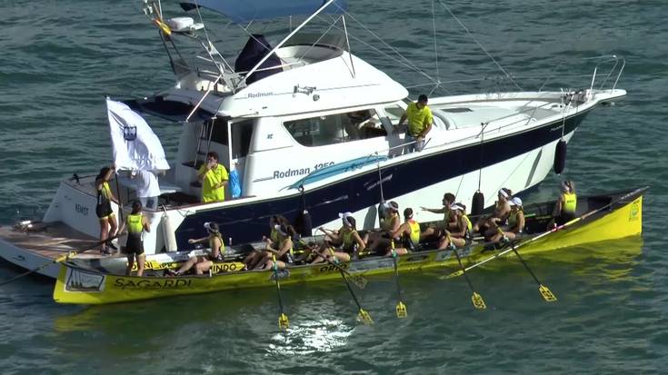 Orio eta Hondarribia nagusi, Gipuzkoako traineru txapelketan.