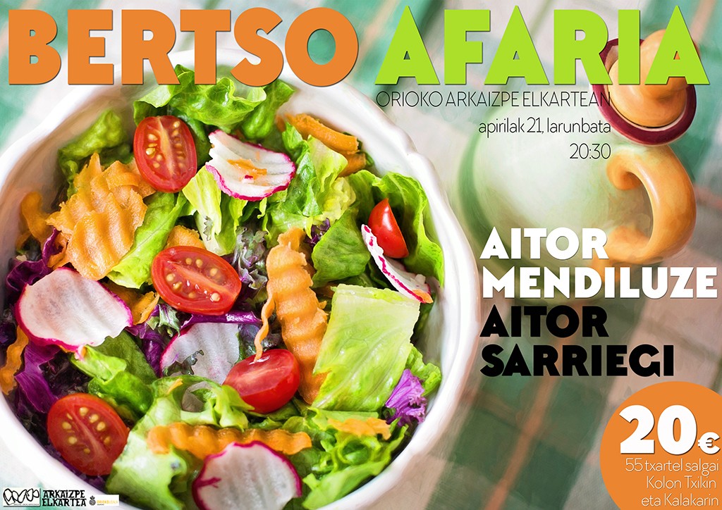 Bertso afaria apirilaren 21ean
