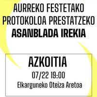 Festei begira, eraso matxisten aurkako protokoloa ontzeko bilera