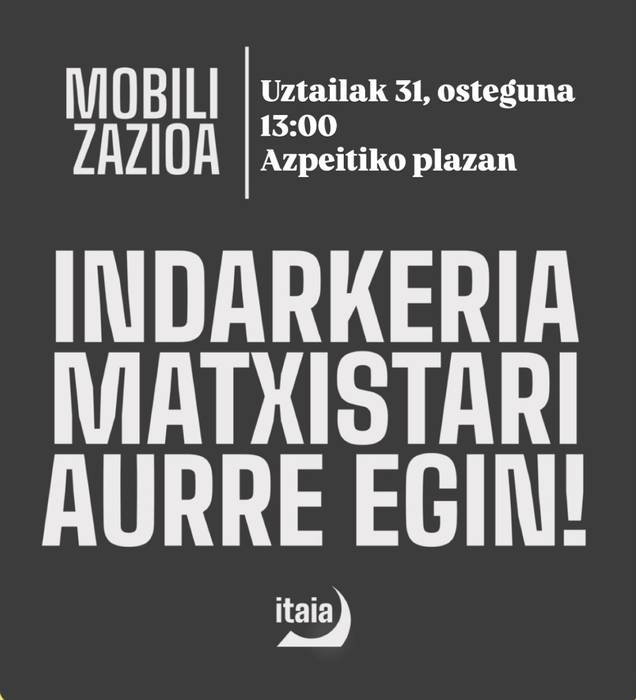 Zizur Nagusiko hilketa salatzeko elkarretaratzea
