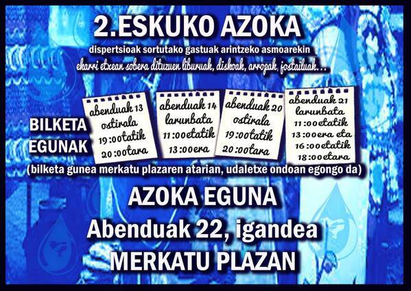 Bigarren eskuko azoka egingo dute abenduaren 22an Zarautzen, sakabanaketaren gastuak arintzeko