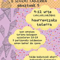 Gaztetxoen arteko II. izozki tailerra