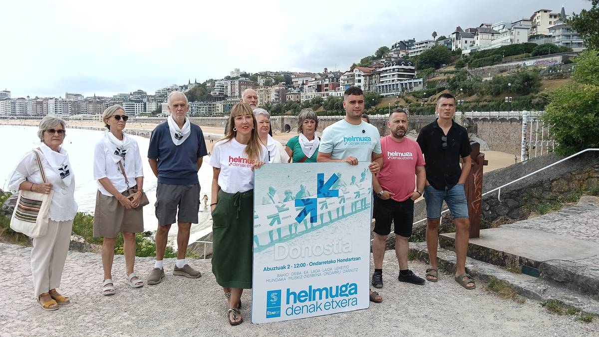 Aurten Zarauzko hondartzan egingo dute euskal preso, iheslari eta deportatuen eskubideen aldeko martxa