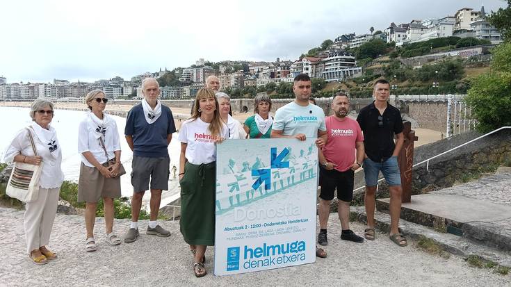 Aurten Zarauzko hondartzan egingo dute euskal preso, iheslari eta deportatuen eskubideen aldeko martxa
