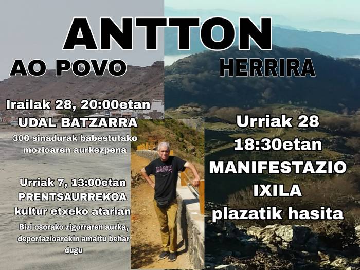 Manifestazioa: 'Antton Ao Povo'