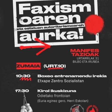 GKSren boxeo entrenamendu irekia eta kirol ikuskizuna