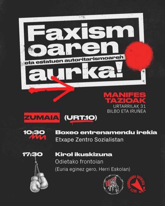 GKSren boxeo entrenamendu irekia eta kirol ikuskizuna