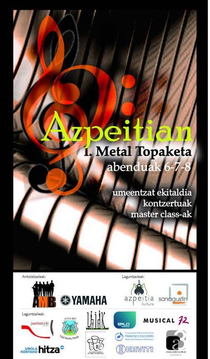 Abenduaren 6an, 7an eta 8an izango dira Azpeitiko I. Metal Topaketak