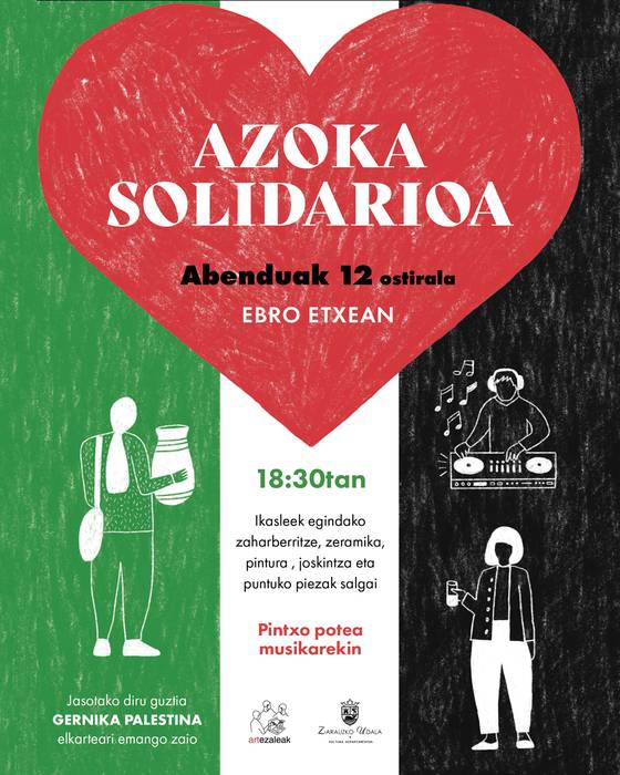 Palestinaren aldeko Azoka solidarioa