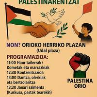 Jaialdia: Palestinari bakea eta askatasuna adierazteko egitasmoa