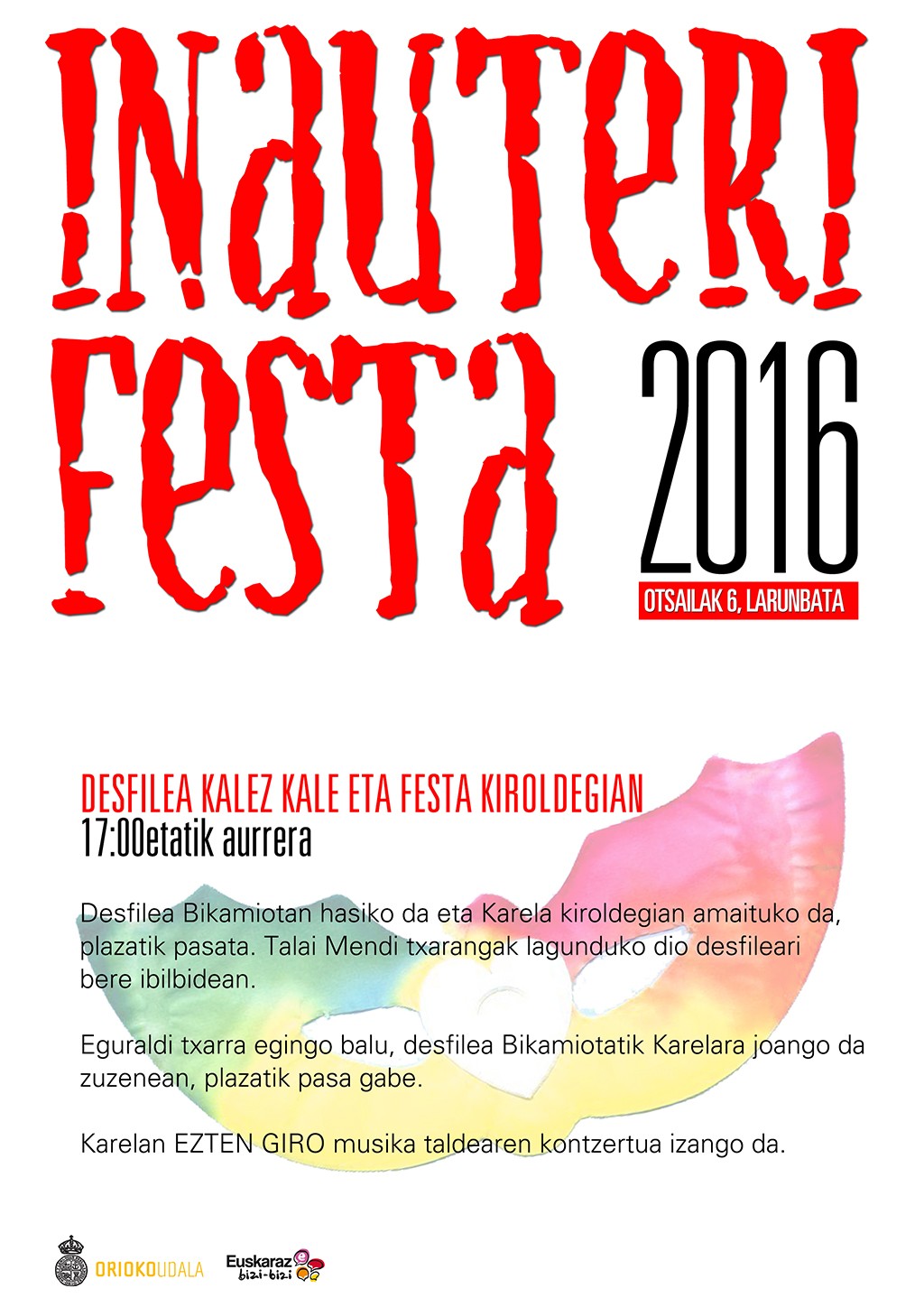 Kartelak: Inauteri festa 2016